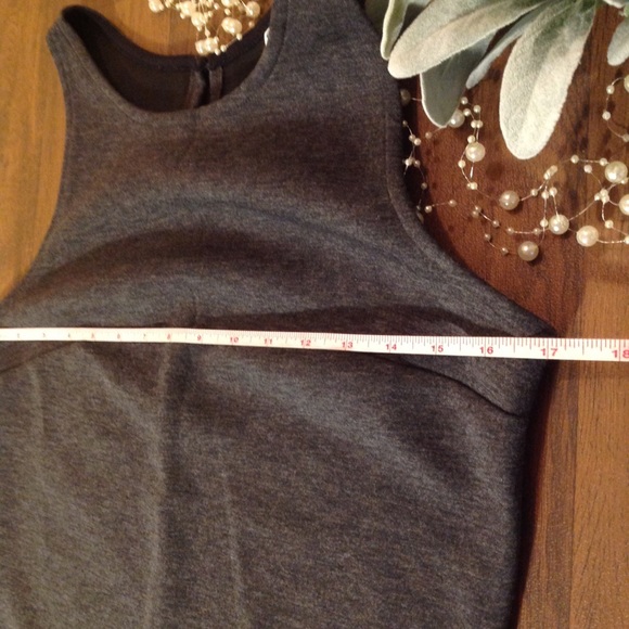 Old Navy - Heather Grey Midi Slim Dress - Picture 3 of 6